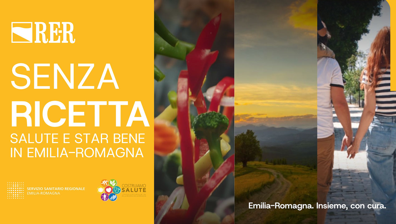 I principi di un’alimentazione sana e il suo impatto sul pianeta nella nuova puntata di “Senza ricetta - Salute e star bene in Emilia-Romagna" - immagine di copertina del video