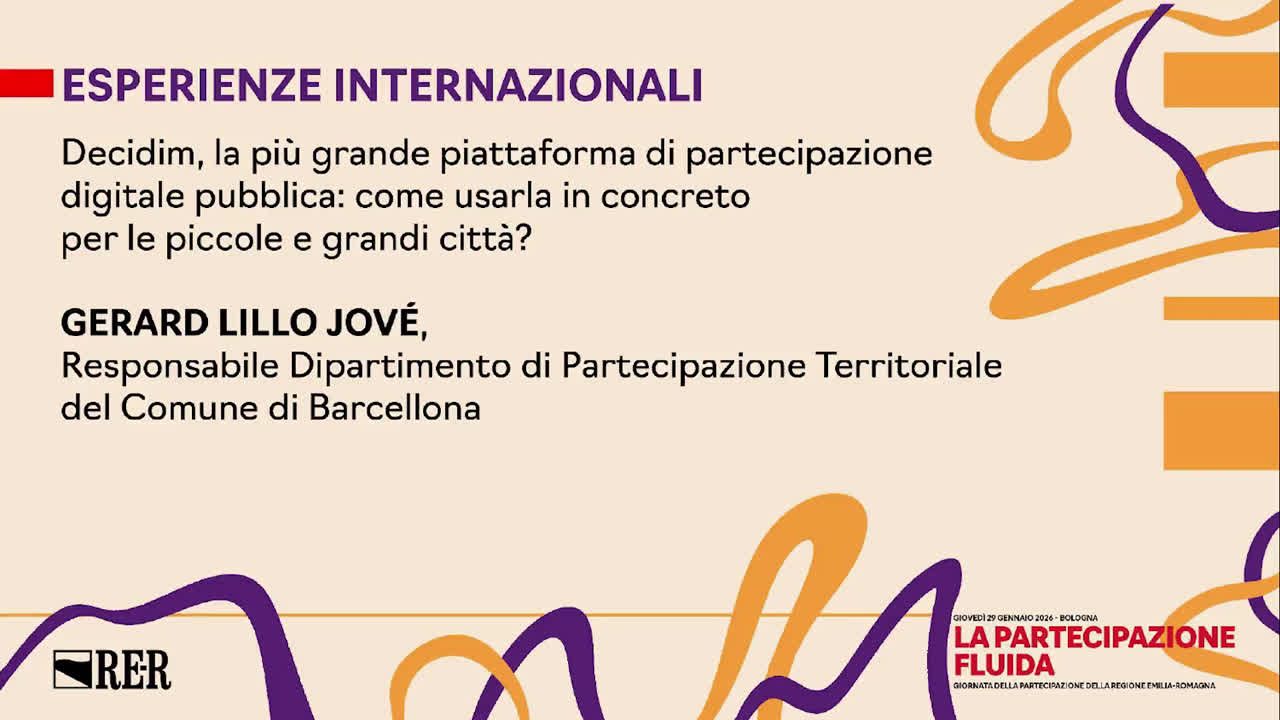 Giornata della partecipazione - seminario 'Esperienze internazionali' - immagine