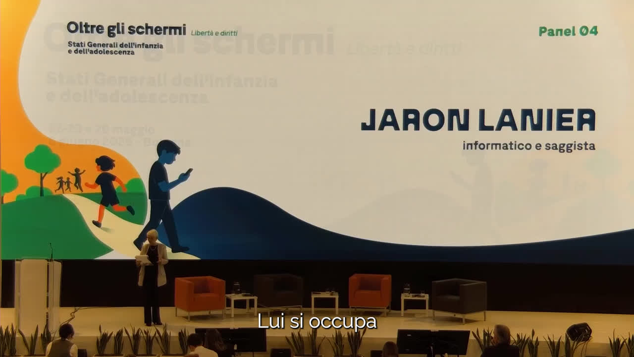 Intervento di Jaron Lanier agli Stati Generali dell'infanzia e dell'adolescenza - immagine