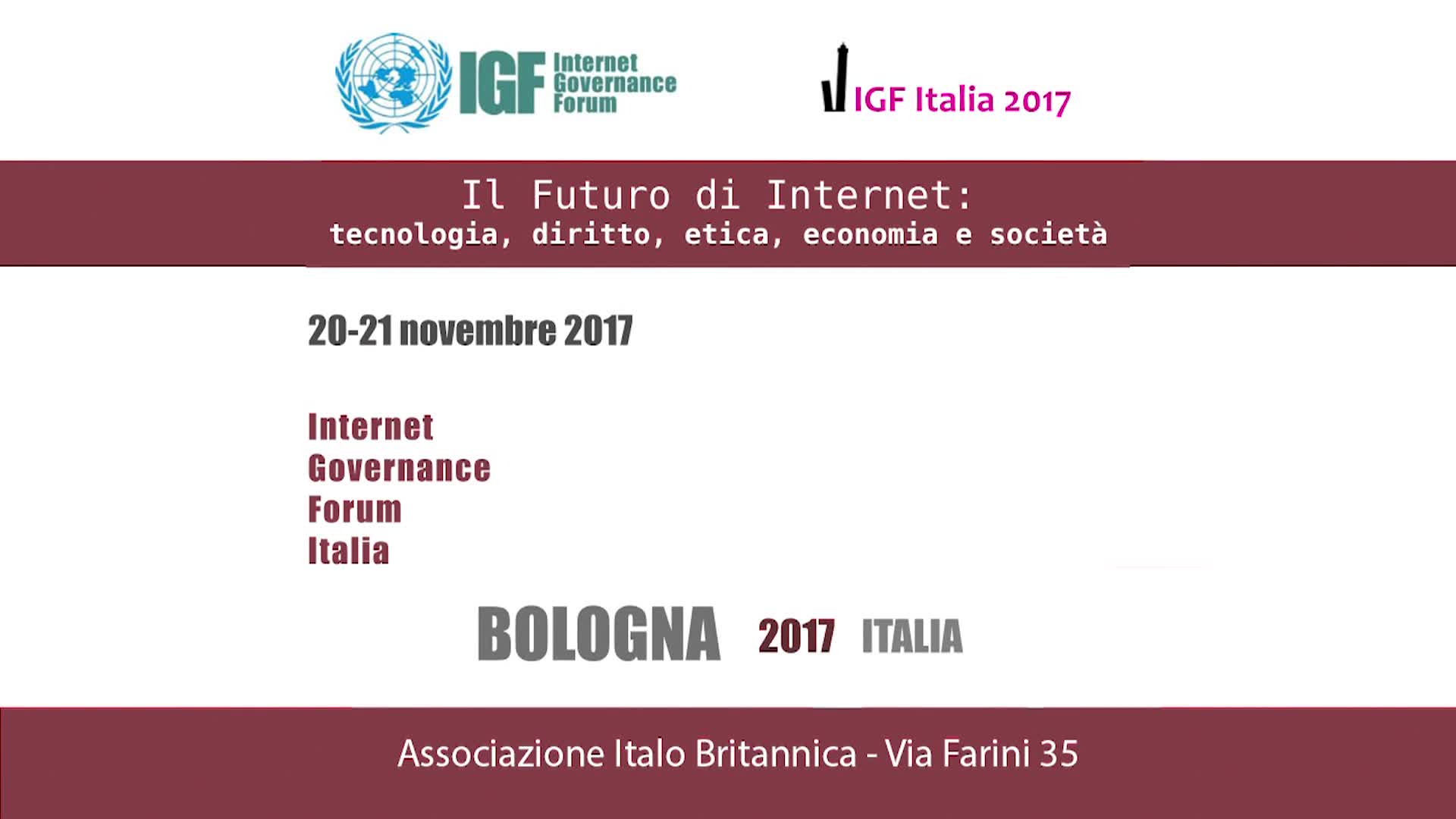 Internet Governance Forum Italia 2017 - Secondaa sessione dei tavoli esterni - immagine