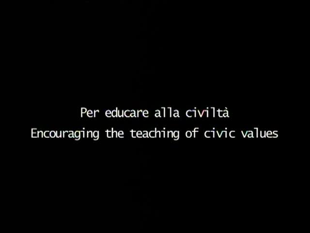 Per educare alla civiltà - Pubblicità progresso - immagine