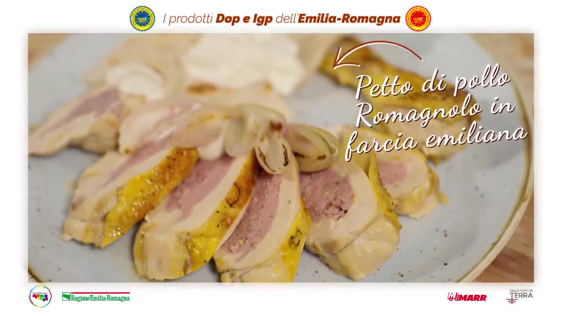 Petto di pollo romagnolo in farcia emiliana / la videoricetta - immagine di copertina